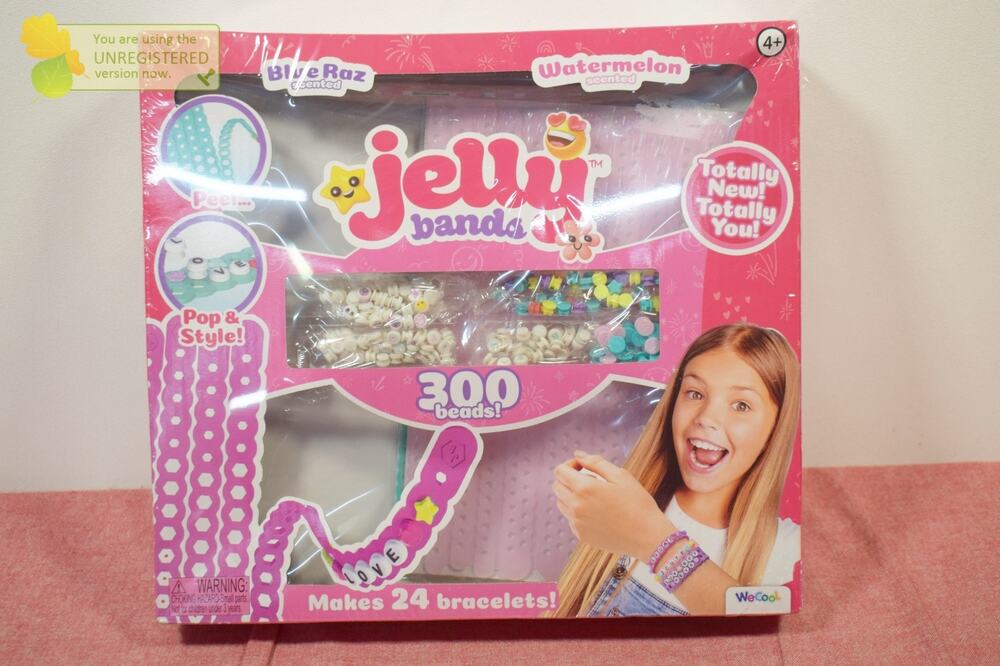 Jelly Band Bracelets Blue Raz & Watermelon